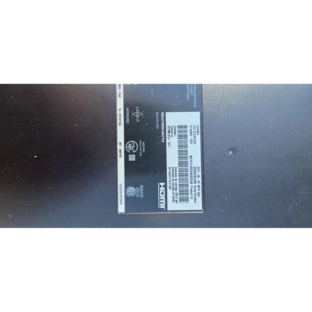 original Microsoft Xbox One 1540 Disc Console 500GB Storage
